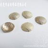 Material de accesorios DIY/horquilla retro corona de fénix/pieza de flor de concha gruesa de cobre puro con agujeros pendientes pomposos