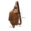 Bolsa Transversal Masculina Personalizada, Marca da Moda Masculina Tendência Couro Genuíno Masculina Ombro Casual Esportes Repelente à Água Multifuncional Bolsa de Peito