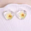 Colgante de Corazón Pequeño Fresco de Acrílico Transparente Tallado Colgante para Collar de Bricolaje Colgante para Pendientes Colgante para Llavero Pequeños Accesorios