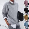 Transfronterizo nuevo ebay Amazon wish Europeo y Americano cuello de camisa manga larga suéter de dos piezas falso abrigo mujer