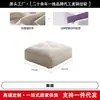 Sofá Puf Hecho a Medida de Fábrica, Sofá de Tela Resistente a los Arañazos de Gato, Color Crema, Sala de Estar Minimalista y Moderna, Sofá de Tela de Tres Plazas en Fila Recta