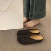 Zapatillas de Medio Paso Birkenstock Tejidas Brisa Nocturna para Mujer Nuevo Estilo 2025 Punta Cerrada Slip-On Planas Zapatos Perezosos para Mujer