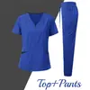 Ropa de Lavado a Mano Lista para Usar para Doctoras, Ropa Quirúrgica de Manga Corta para Enfermeras de Hospital de Mascotas, Ropa Elástica de Secado Rápido para Lavado a Mano