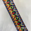 Cinta de jacquard bordada étnica de 2.0 cm a 4.5 cm para accesorios para el cabello, tocados, accesorios para ropa de actuación, cinturón de embalaje para cajas de regalo