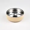 Novo prato de aço inoxidável 304 para crianças aprendendo a comer, prato de alimentação de silicone, anti-queimaduras, prato redondo especial para bebês, louças infantis