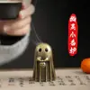 Quemador de incienso con forma de fantasma, una pieza decorativa creativa y adorable, perfecta para uso doméstico como un pequeño quemador de incienso con forma de nube auspiciosa para exhibir en la mesa.