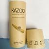 Kazoo de metal Instrumento musical de soplido bucal Trompeta kazoo de plástico grande Saxofón compacto portátil acompañamiento