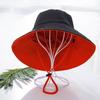 Sombrero de Mujer Estilo Coreano Sombrero de Pescador de Celebridad de Internet Sombrero de Cubeta Sombrero de Protección Solar de Estilo Japonés de Doble Cara de Ala Ancha para Sombra Sombrero de Moda de Verano para Mujer