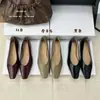 Sapatos rasos Jinxingqi estilo coreano, confortáveis e versáteis, bico quadrado, corte em V, emagrecedores, sapatos simples de alta qualidade para o dia a dia, tipo vovó