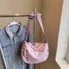 Nova Bolsa de Lona de Verão 2026 para Mulheres, Grande Capacidade, Leve, Adequada para o Dia a Dia e Uso Casual, Bolsa de Ombro com Zíper, Bolsa Transversal Casual