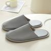 Pantuflas Plegables Salón de Belleza Gama Alta para Mujer de Interior Suela Suave Cuero Suela de Tendón Cuero Pantuflas Hogar Venta al por Mayor