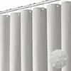 Cortina de ducha de poliéster impermeable y antimoho, sencilla y al por mayor, para baño, partición y ducha.