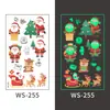 Pegatinas de Tatuaje Luminosas de Dibujos Animados Navideños Nuevas Transfronterizas para Niños, Pegatinas Luminosas de Velas Navideñas Europeas y Americanas a Prueba de Agua