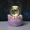 Bola de Cristal Luminosa Base Giratória Luz Noturna Luminosa Atacado Luz de Atmosfera para Casa Decorações de Mesa para Quarto Presentes
