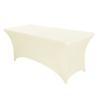 Comercio Exterior Transfronterizo 4FT6FT Cubremesa Elástico Actividades de Boda al Aire Libre Mantel Elástico Rectangular Cubremesa Blanco y Negro