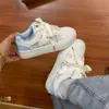 Zapatillas Deportivas Blancas Lindas Estilo Coreano con Lazo Niche para Mujer Primavera y Otoño 2026 Nuevas Ins Tendencia Estilo Pareja Mocasines Deportivos