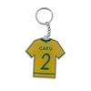 Producción y suministro de llavero de acrílico con colgante de camiseta de fútbol, placa de matrícula colgante, soporte de tarjeta de camiseta de estrella personalizado
