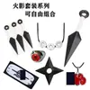 Mercancía de Anime de Ninja en Stock: Combo de Arma, Guantes y Cinta para la Cabeza, Combo de Set de Máscaras Ninja Kakashi