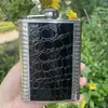 Termo Popular de Acero Inoxidable Transfronterizo Portátil de Doble Cilindro de 8 Onzas Botella de Licores para Exteriores Set de Vino Portátil Ruso de 7 Onzas