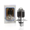 Farol de Motocicleta H4 Três Garras H6 Branco-Amarelo Luz de Carro Elétrico Luz Alta e Baixa Holofote Integrado Lâmpada H6 Modificada Bicolor
