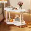 Mesa Auxiliar de Sofá Mesa Pequeña Mesa de Centro Pequeña Rectangular Simple Mesa de Café Pequeña Sala de Estar Casa de Alquiler Hogar Dormitorio Mesa de Noche Estante de Almacenamiento