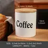 Promoción de Productos en Stock: Frasco Sellado de Cerámica Blanca, Frasco de Almacenamiento para Té de la Tarde de 400 ml, Frasco de Almacenamiento de Sal y Pimienta para Cocina
