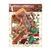 Pegatinas de Paisajismo de Casa de Regalo de Navidad Exquisita en 3D Versión Q Dibujos Animados Festividad Miniatura Rompecabezas Tridimensional Escena Pegatinas DIY Venta al por Mayor
