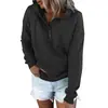 Moda Femenina Europea y Americana 2021 Estación Independiente de Amazon Sudadera Casual Holgada de Manga Larga con Capucha y Bolsillo con Cordón