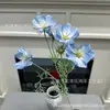 Materiales Florales Azules, Flores de Seda para Decoración de Paredes de Flores de Boda, Decoración de Puertas Exteriores, Arreglos Florales para Escaparates de Centros Comerciales, Paisajismo con Flores Artificiales
