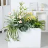 Plantas Verdes Artificiales Hy-Ax80/Q0 para Paisajismo, Maceteros de Flores para Paisajismo Interior, Escaparate, Adornos Decorativos de Lujo Ligero