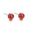 Versión coreana de aretes de plata esterlina S925 con granate natural, moda transfronteriza, temperamento, comodín, joyería para la oreja para niña al por mayor