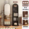 Espelho de Corpo Inteiro, Espelho do Chão ao Teto, Espelho com Porta-Revistas para Casa, Estante Rotativa, Armazenamento em Estante, Espelho de Vestir Integrado, Espelho de Provador