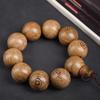 Pulsera de Cuentas de Madera de Buda Alas de Pollo Africanas Hilo de Palo de Rosa Rosario de Juego Pulsera de Joyería de Madera para Hombres y Mujeres