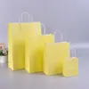 Bolsa de papel kraft para llevar catering té de leche repostería vasos joyería compras publicidad regalos