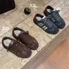 Zapatillas de entrenamiento alemanas Melard con estampado de leopardo, nuevo estilo para mujer, suela plana estilo americano, zapatillas casual versátiles, zapatillas deportivas retro de carreras