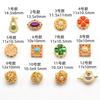Perlas sueltas con incrustaciones de oro antiguo, cuentas de transferencia de oro arena, pulseras, collares, accesorios de joyería con cuentas, venta al por mayor