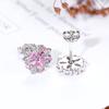 Aretes japoneses y coreanos nuevos de flor de cerezo para mujer, temperamento de celebridad de internet, joyería para la oreja, aretes nuevos, ins, dulces, regalo de Navidad para estudiante