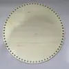 1 pieza Cesta Redonda Hecha a Mano Creativa Base para DIY Almacenamiento Base de Madera Natural Placa Gancho Base para Bolsa Tejida