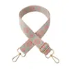 Nueva correa de hombro ancha de jacquard de color de 3,8 cm, ajustable, bandolera larga, accesorios para bolso, correa de repuesto
