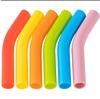 Canudo de aço inoxidável de grau alimentício manga de silicone bocal de sucção curvado bocal de canudo de aço inoxidável manga bocal tampa de bocal de sucção resistente a arranhões diâmetro interno 8mm