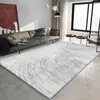 Alfombra Minimalista Italiana de Lujo Ligero Terciopelo de Cristal Decoración del Hogar Sala de Estar Alfombra Grande Lujo Ligero Sensación de Alta Gama Resistente a Manchas Alfombra de Mesita de Noche