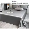 Sábana de algodón de fibra larga de Xinjiang de alta gama, pieza individual, juego de tres piezas de algodón puro, 100 hilos, satén 100% algodón, funda de edredón gruesa individual/doble