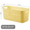 Cesto de Armazenamento Vazado de Plástico Cesto para Diversos Roupas Sujas Caixa de Armazenamento de Lanches de Mesa Cesto de Armazenamento Retangular Cesto de Cozinha