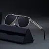 [Personalizado] Gafas de Sol de Moda Cuadradas Europeas y Americanas para Hombre, Estilo Retro Elegante de Moda Protección Solar para Exteriores para Hombre Transfronterizo
