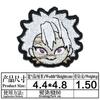 Patch de Tecido Bordado Cartoon Comic Personagem Demon Slayer Cabeça Acessórios para Roupas Patch Bordado Adesivo Patch em Estoque