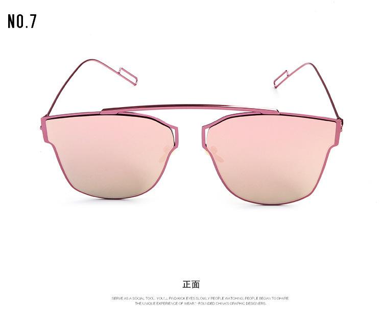 新款 时尚复古太阳眼镜 男女士经典款太阳镜驾驶眼镜 金属墨镜