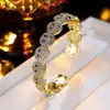 Pulsera Anillo Cara Sonriente para Mujer Moda Simple Decoración de Circonita Adecuado para Fiesta Pulsera al por Mayor