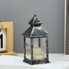 Linterna de Vela Navideña Luz de Vela Electrónica Luz Nocturna Portátil Adorno Navideño Linterna Luz LED Regulable Brillante
