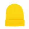 Comercio Transfronterizo Acrílico Puro Informal Invierno Gorro de Esquí Doble Capa Tejido Gorro Beanie Sin Visera Cálido de Invierno