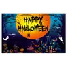 Tela de Fondo para Halloween Juego Completo Decoración Pareados Bandera de Jardín Personalizada Fiesta del Día de Muertos Pancarta Larga Jardín